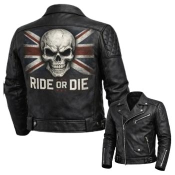 Perfecto Skull Real Leather Jacket